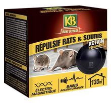 Répulsif rats et souris électromagnétique 130m²