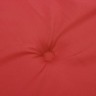 vidaXL Coussin de banc de jardin rouge 100x50x3 cm tissu oxford