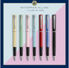 Waterman  graduate allure stylo plume,  laque rouge satinée, plume fine, cartouche encre bleu, coffret cadeau