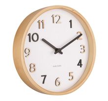 Horloge ronde en bois pure  22 cm
