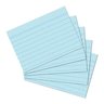 paquet de 100 Fiches bristol, format A6, lignées, bleu HERLITZ
