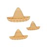 30 mini décorations en bois - Sombreros - Viva la vida