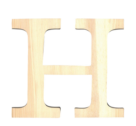 Alphabet en bois 11 5cm lettre h