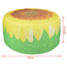 Esschert design pouf d'exterieur gonflable motif tournesol 58 cm