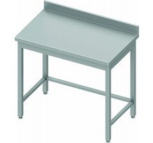 Table inox avec dosseret - profondeur 800 - stalgast - 400x800