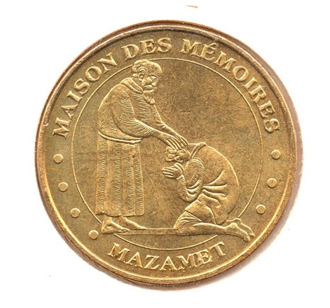 Mini médaille monnaie de paris 2008 - maison des mémoires