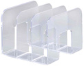 Porte-revues TREND plastique 3 compartiments (L)215 x (P)210 x (H)165 mm Cristal DURABLE