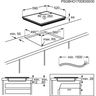 ELECTROLUX LIV633 - Table de cuisson induction - 3 zones - 7350 W - L 59 x P 52 cm - Revetement verre - Noir