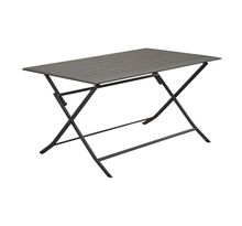 Table pliante terrasse en aluminium Lorita 140x77 cm