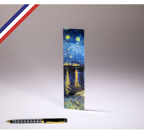 Marque-page créé et imprimé en France - Nuit étoilée de Vincent van Gogh