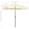 Vidaxl parasol de plage jaune sable 200x125 cm