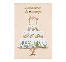 Carte Anniversaire De Mariage Gâteau - Draeger paris