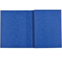 Protège Cahier 'Ecolier' 18 x 22 cm Carte Lustrée 2 grands Rabats Bleu COUTAL
