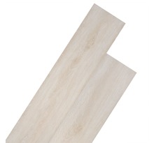 vidaXL Planche de plancher PVC autoadhésif 5 21 m² 2 mm Blanc chêne