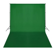 Vidaxl système de support de toile de fond 500 x 300 cm vert
