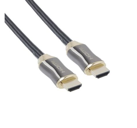 APM 590429 Câble HDMI 2.0 - ultra HD 4K - gaine nylon tressé plug métal