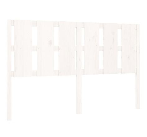 vidaXL Tête de lit Blanc 155 5x4x100 cm Bois massif de pin