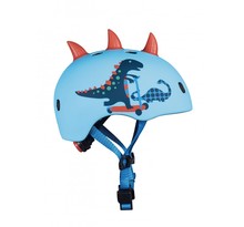 Casque Vélo et Trottinette Dinosaure 3D   boucle magnétique  lumière LED intégrée  Taille M
