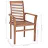 Vidaxl chaises à dîner 4 pièces avec coussins anthracite bois de teck