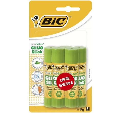 BIC - Colle  BIC ECOlutions - 5 x 8g