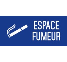 Autocollant vinyl - Espace fumeur - L.200 x H.100 mm UTTSCHEID