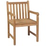 Vidaxl chaises de jardin 8 pièces avec coussins beige bois de teck solide