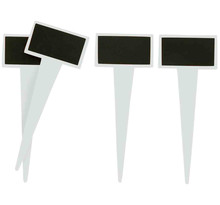 Porte-étiquettes ardoise à piquer 4,5x2,5x11 cm 6 pièces