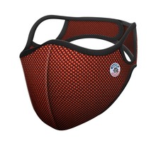 Masque vélo anti-pollution orange avec filtre FFP2 - taille XL (homme)