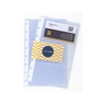 Exacompta : Recharge 10 pochettes pour porte-cartes de visite à anneaux A5