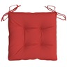 vidaXL Coussins de chaise 2 Pièces rouge 40x40x7 cm tissu oxford