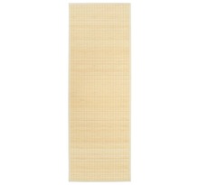 Vidaxl tapis de yoga bambou 60 x 180 cm naturel
