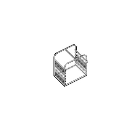 Structure porte-grilles pour four gn 1/1 - 10 niveaux - moduline