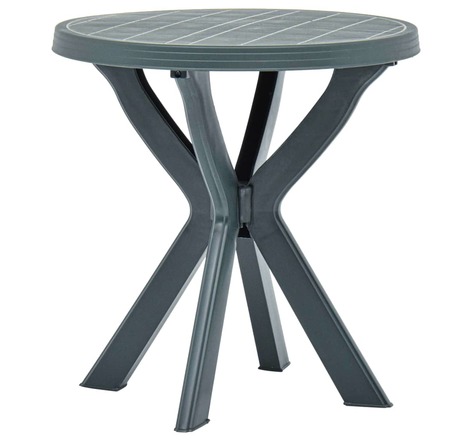 vidaXL Table de bistro Vert Ø70 cm Plastique