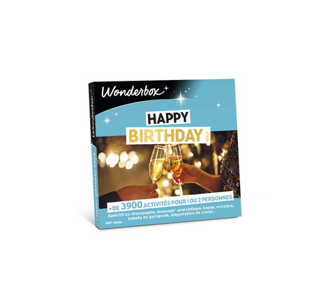 Coffret cadeau Wonderbox - Happy birthday gold