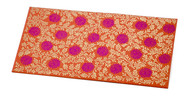 PAPERTREE MONSOON Lot de 5 Enveloppes cadeau 19*10cm -  Orange/Fuschia