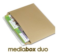 Lot de 10 enveloppes carton media-box duo pour 2 dvd / bluray