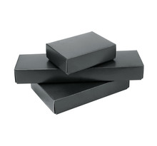 Boîte cadeaux en carton noir 3 pièces