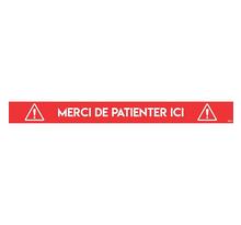 2 Stickers sol marquage - Bande rectangulaire