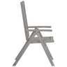 Vidaxl chaises inclinables de jardin avec coussins 8 pièces gris acacia