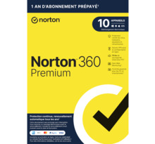 Norton 360 premium  - licence 1 an - 10 postes - a télécharger