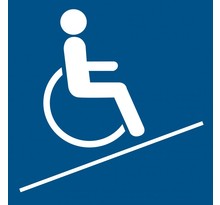 Picto accès handicapé pvc 2mm