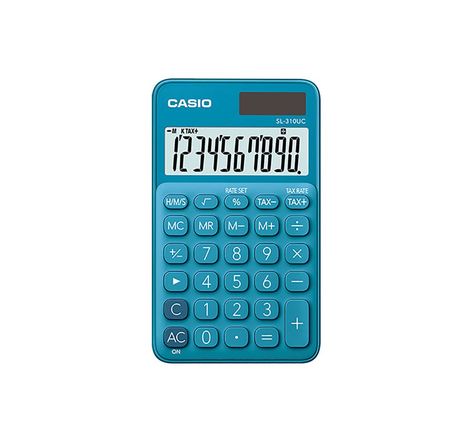 calculatrice de poche SL-310UC, 10 chiffres - Bleue