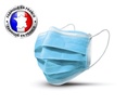 Boite de 50 masques chirurgicaux 3 plis - Fabriqués en France - Type I