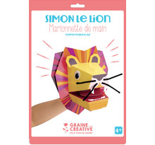 Marionnette de main en carton Lion