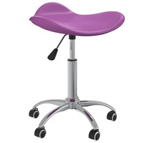 Vidaxl chaise de salle à manger pivotante violet similicuir