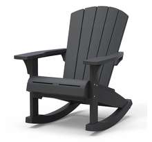 Keter Chaise à bascule Adirondack Troy Graphite