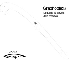 Courbe en Altuglas transparent 70 cm - Graphoplex