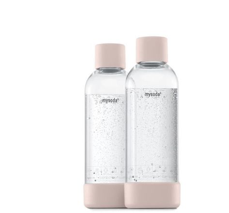 MYSODA - Pack de 2 bouteilles Pink PET et Biocomposite 1L