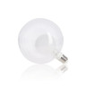 Ampoule led déco  double verre  forme de globe  culot e27  blanc neutre  forme allongée