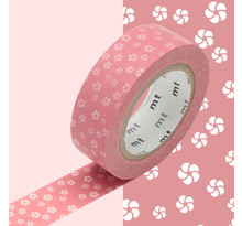 Masking tape mt 1 5 cm fleur rose